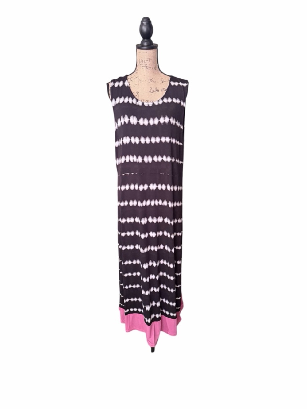 Christopher & Banks Maxi Dress‎ with Pink Hem